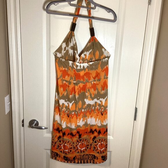 Christinalove Womens Halter Neck Summer Vacation Dress Stretchy Size XL Colorful - Picture 6 of 10